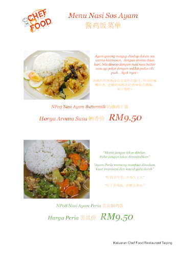 Chef Food Restaurant • Taiping - Gastronomi dan perhotelan