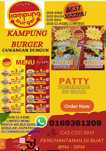 KAMPUNG BURGER CAWANGAN DUNGUN CAWANGAN 2 TAMAN POKET (ARENA SQUARE)