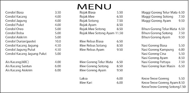 Restoran Cendol & Rojak • Taman Kosas