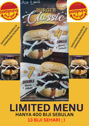 KAMPUNG BURGER CAWANGAN DUNGUN CAWANGAN 2 TAMAN POKET (ARENA SQUARE) - Gastronomi dan perhotelan