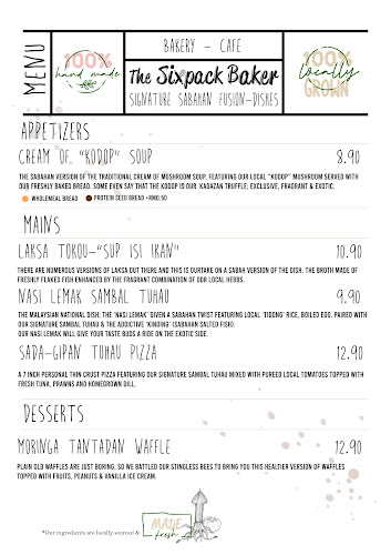 Opinii despre The Sixpack Baker Hidden Cafe în Kota Kinabalu - Gastronomi dan perhotelan