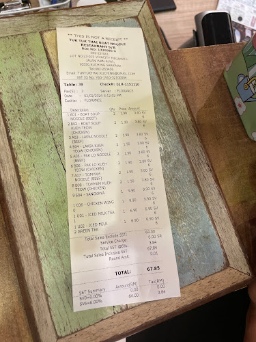 Tuk Tuk Thai Boat Noodle, Vivacity - Kuching