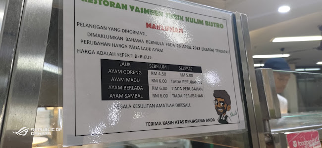 Restoran Nasi Kandar Yasmeen - Gastronomi dan perhotelan