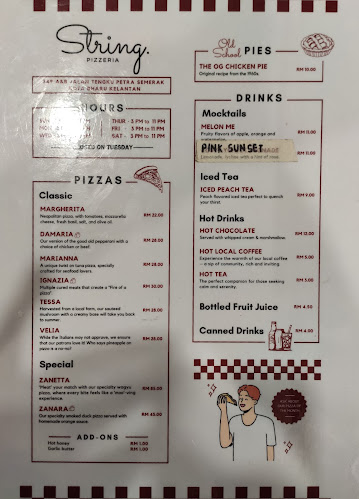 Opinii despre String pizzeria în Kota Bharu - Gastronomi dan perhotelan