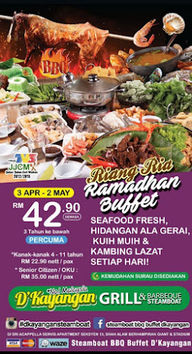 Opinii despre D'Kayangan Steamboat BBQ Buffet în Shah Alam - Gastronomi dan perhotelan