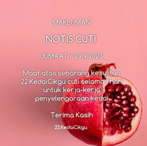 22.Kedai Cikgu - Gastronomi dan perhotelan