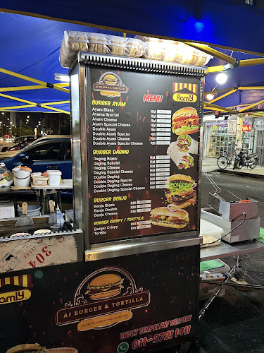 Traffic light burger stall