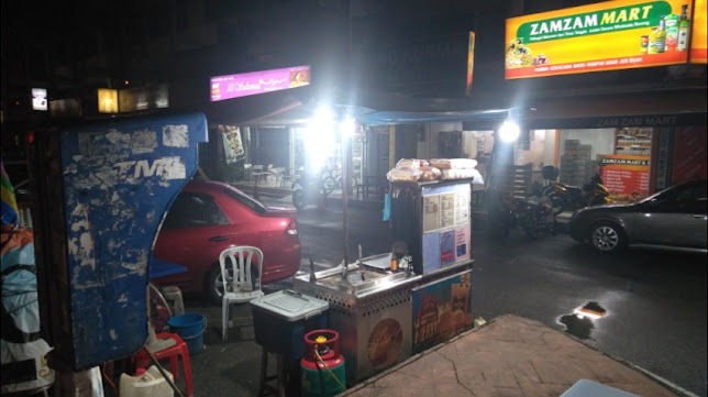 Traffic light burger stall
