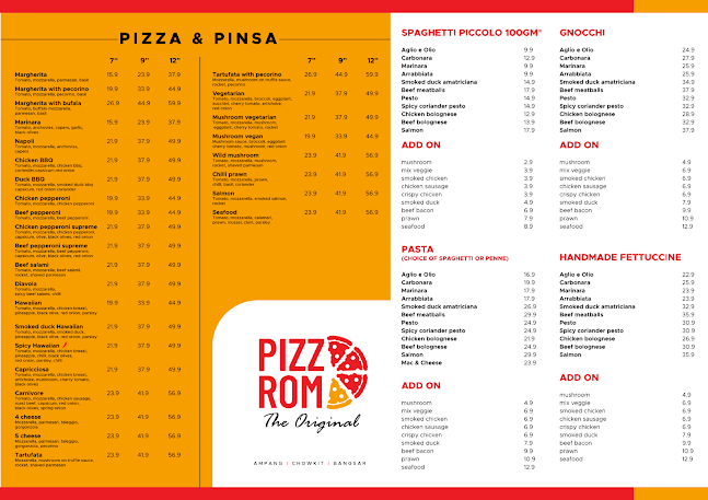 Opinii despre Pizza Roma The Original Malaysia în Kuala Lumpur - Gastronomi dan perhotelan
