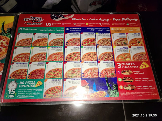 Opinii despre US PIZZA - Pandan Indah, KL în Kuala Lumpur - Gastronomi dan perhotelan