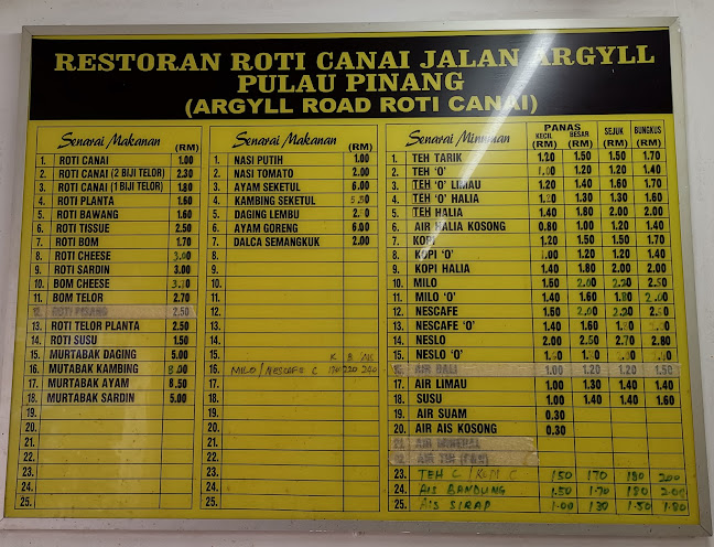 Comentarii opinii despre Roti Canai Jalan Argyll