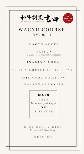 Wagyu Kappo Yoshida KL - Kuala Lumpur