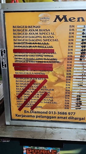 Diamond steam and grill burger