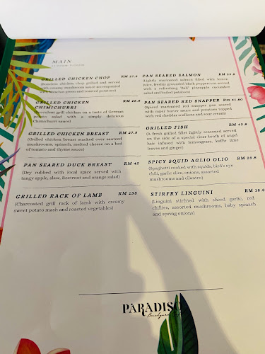 Opinii despre Paradiso Cafe în George Town - Gastronomi dan perhotelan