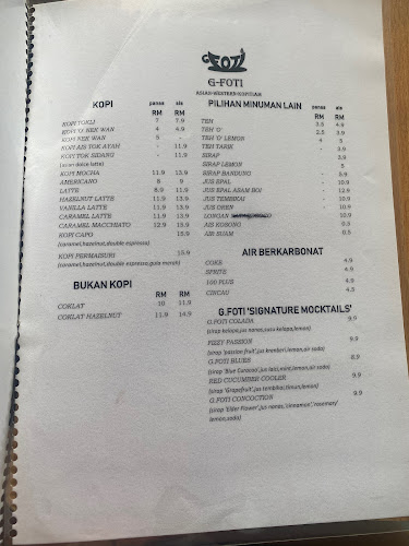 G.Foti Kopitiam - Gastronomi dan perhotelan