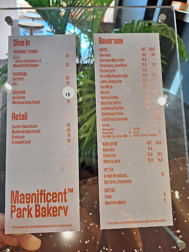 Magnificent Park Bakery - Gastronomi dan perhotelan