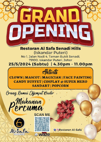 Opinii despre Restoran Al Safa Senadi Hills în Iskandar Puteri - Gastronomi dan perhotelan