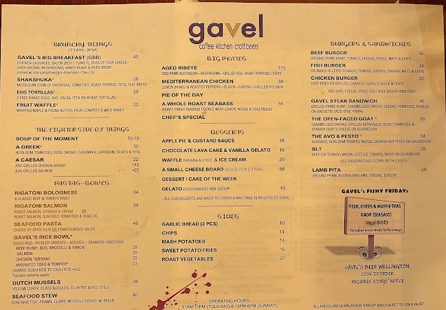 Gavel Coffee Kitchen Craft beers