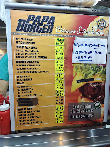 Papa Burger & Kebab Roti John