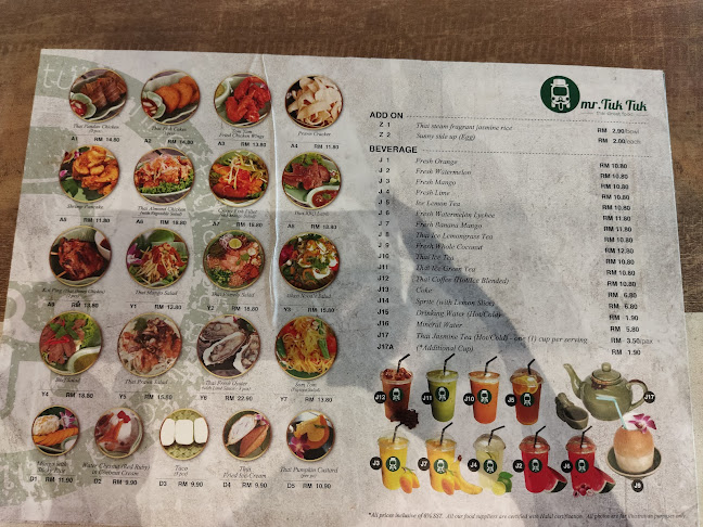 Mr. Tuk Tuk @ Starling Mall (Last call 9:30pm) - Gastronomi dan perhotelan