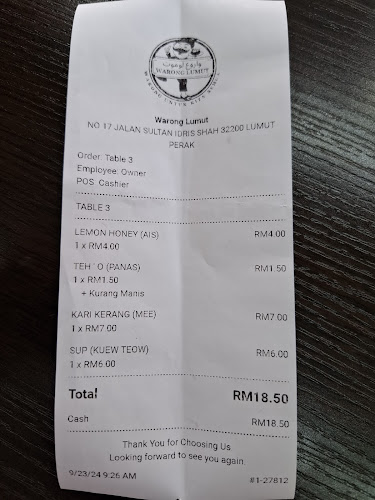 Warong Lumut ( Pekan lumut, Perak ) - Lumut