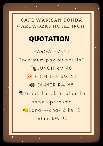 Cafe Warisan Bonda - Gastronomi dan perhotelan
