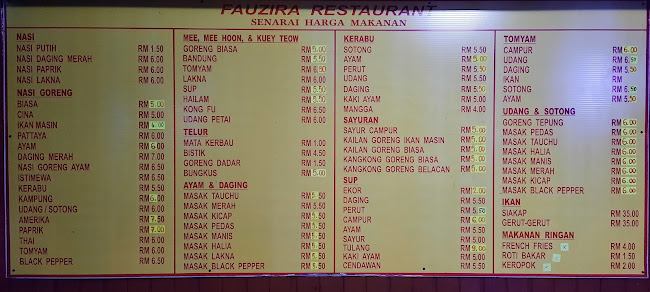 Opinii despre Fauzira Tomyam Seafood în Sitiawan - Gastronomi dan perhotelan