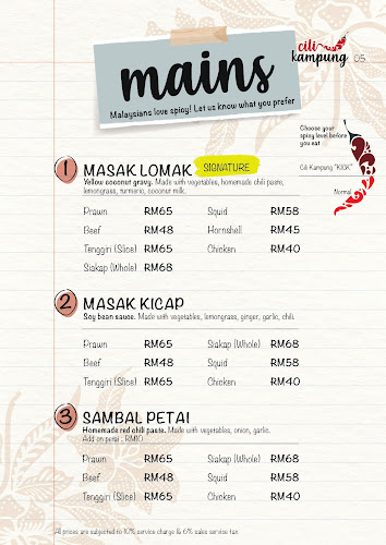 Opinii despre Cili Kampung - Suria KLCC în Kuala Lumpur - Gastronomi dan perhotelan