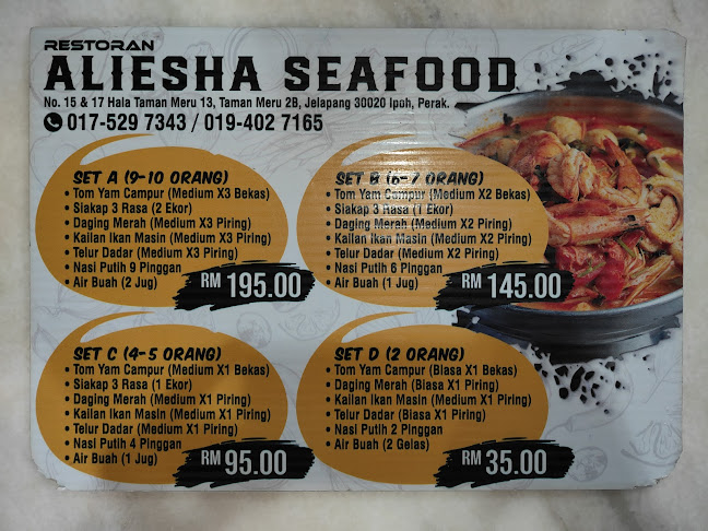Opinii despre Restoran Alisha Seafood în Ipoh - Gastronomi dan perhotelan