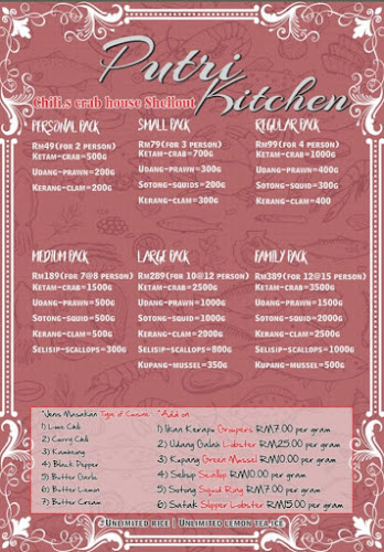 Putri Kitchen Shellout And Steamboat