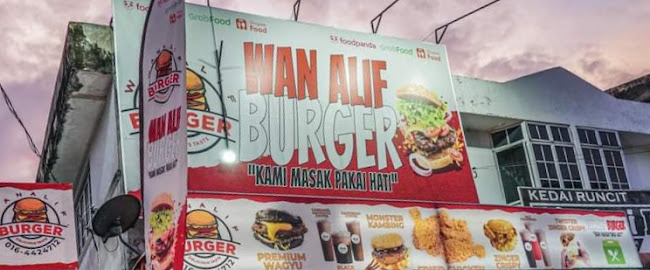 WanAlif Burger - Kampung Tersusun Tasik ( Bercham ) - Gastronomi dan perhotelan