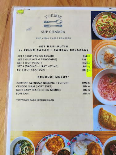 Opinii despre Tokmie Sup Champa în Kuala Kangsar - Gastronomi dan perhotelan