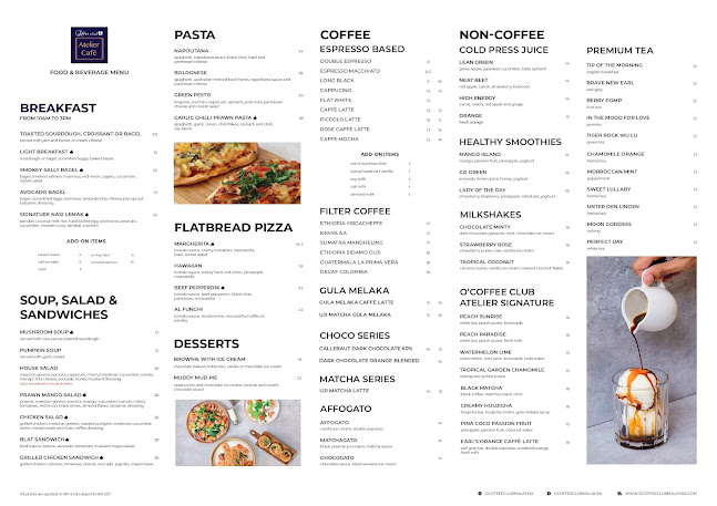 O’Coffee Club Atelier @ Books Kinokuniya, KLCC - Gastronomi dan perhotelan