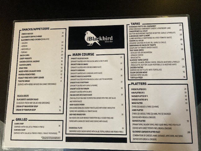 Opinii despre The Blackbird Wine Bar în Miri - Gastronomi dan perhotelan