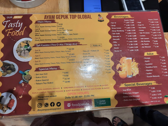 Ayam Gepuk Top Global - Shah Alam