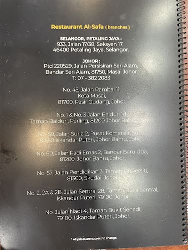 Opinii despre Restoran Al Safa Senadi Hills în Iskandar Puteri - Gastronomi dan perhotelan