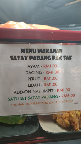 Opinii despre Kedai Makan Sate Padang Pak Saf în Kuala Lumpur - Gastronomi dan perhotelan