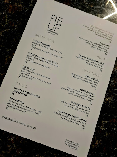 Reuf Modern Eatery - Gastronomi dan perhotelan