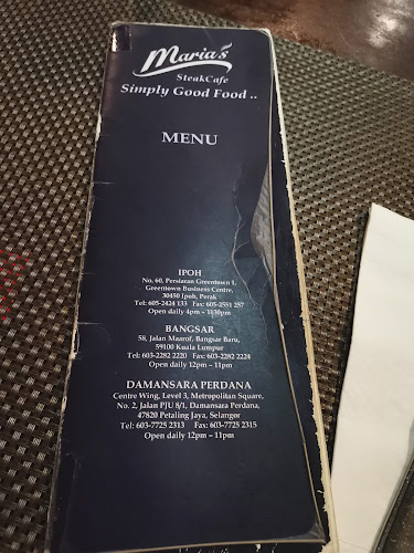 Maria's Steak Cafe - Gastronomi dan perhotelan