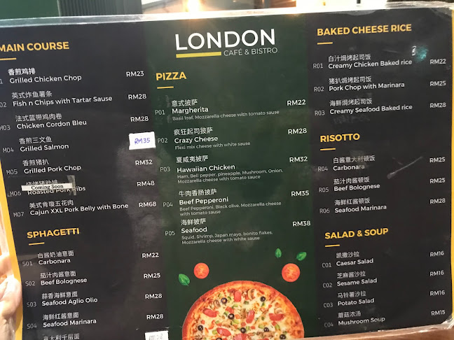 Opinii despre London Cafe & Bistro în Sibu - Gastronomi dan perhotelan