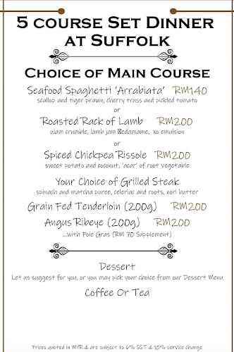 Suffolk House Restaurant - Gastronomi dan perhotelan