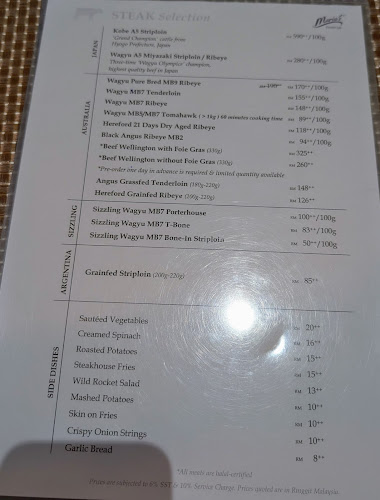 Maria's Steak Cafe • Sunway - Gastronomi dan perhotelan