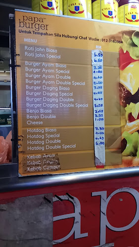 Opinii despre Papa Burger & Kebab Roti John în Kuala Lumpur - Gastronomi dan perhotelan