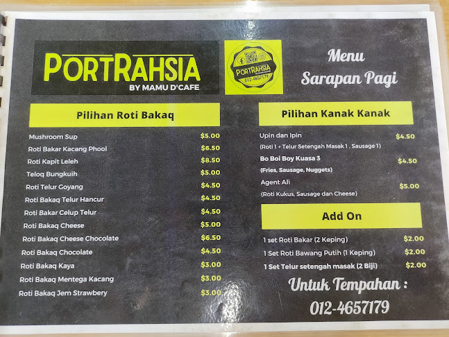 Port Rahsia by Mamu D'Cafe