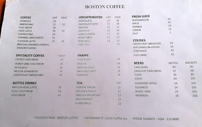 Opinii despre Boston Coffee în George Town - Gastronomi dan perhotelan