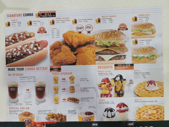 Opinii despre A&W R&R Tapah Southbound în Tapah - Gastronomi dan perhotelan