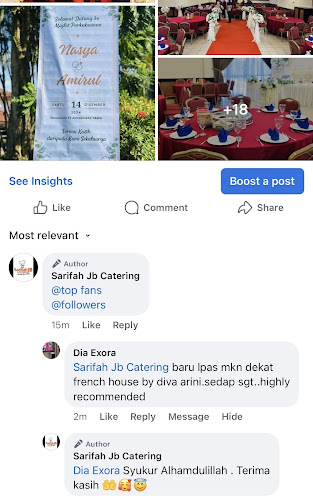 Opinii despre Sarifah JB Catering în Johor Bahru - Gastronomi dan perhotelan