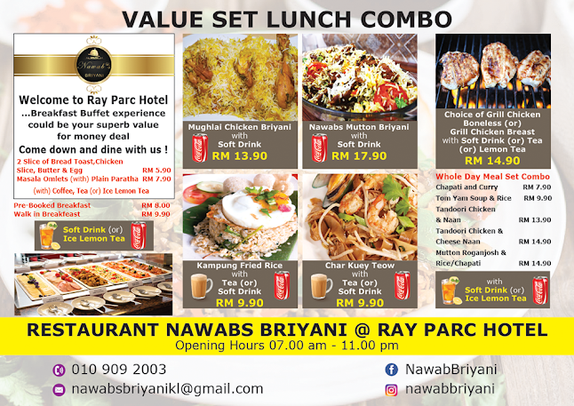 Opinii despre Nawab's Restaurant - North Indian, Gujarati, Middle East Cuisine în Kuala Lumpur - Gastronomi dan perhotelan