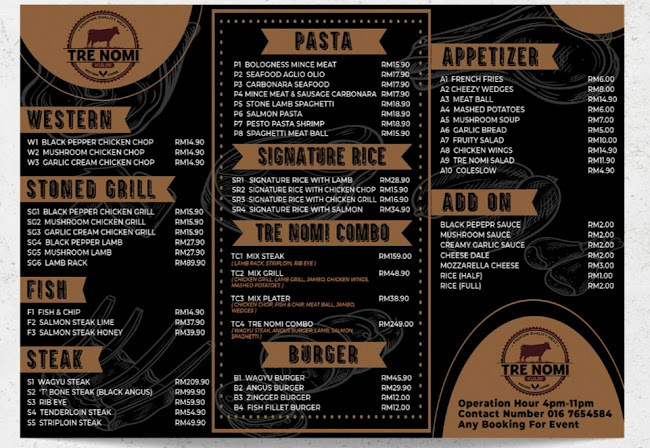 Opinii despre TRE NOMI WESTERN & COFFEE în Kulim - Gastronomi dan perhotelan