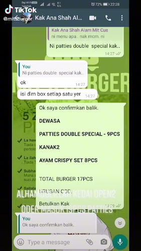 Comentarii opinii despre Mits Burger Melaka Baru